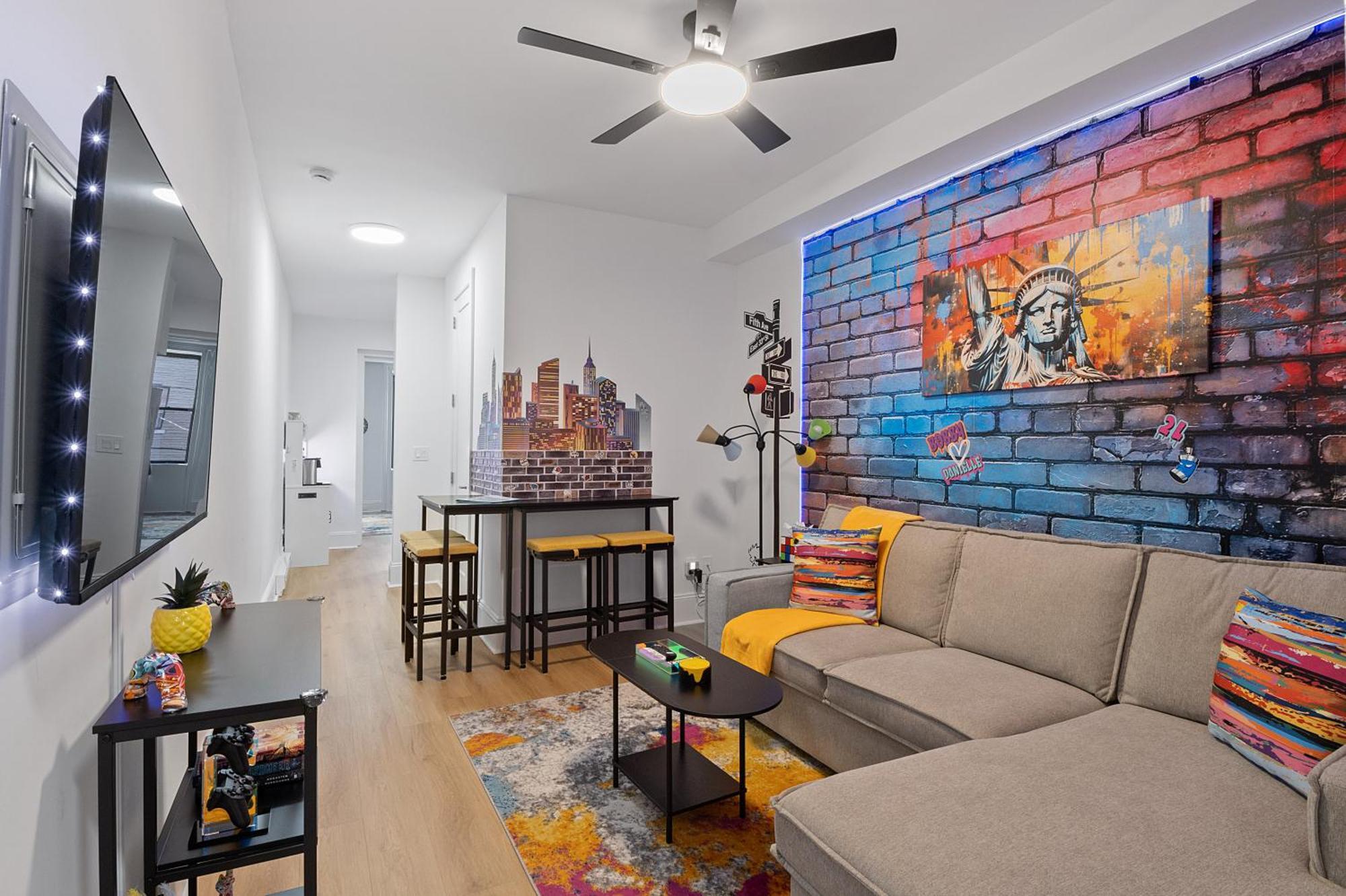 Funky & Colorful Urban Getaway, 20 Minutes To Nyc Apartment Hoboken Ngoại thất bức ảnh